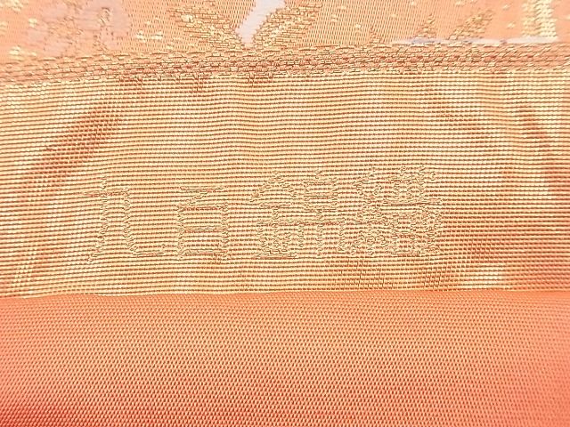 平和屋着物◎六通柄袋帯 唐織 格天花車文 九百錦織 金糸 逸品 BAAG3208xa