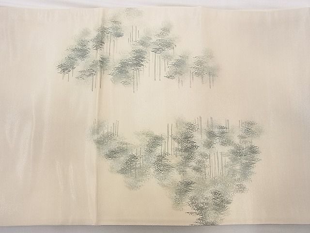 平和屋着物◎太鼓柄袋帯 手描き 樹林文 逸品 BAAG3233xa