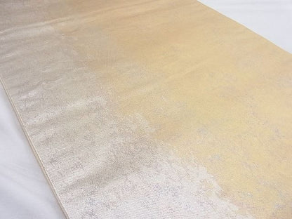 平和屋着物◎六通柄袋帯 霞文 金彩 引箔 逸品 BAAG3285xa