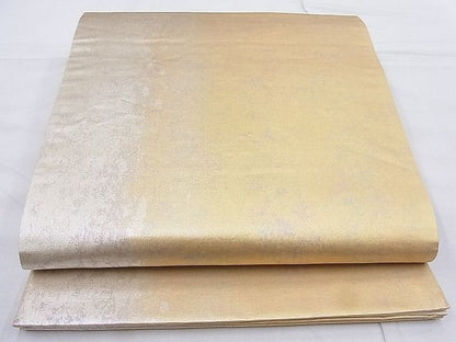 平和屋着物◎六通柄袋帯 霞文 金彩 引箔 逸品 BAAG3285xa