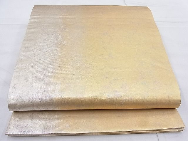 平和屋着物◎六通柄袋帯 霞文 金彩 引箔 逸品 BAAG3285xa