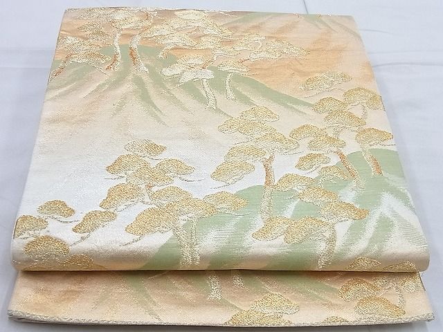 平和屋着物◎六通柄袋帯 浜松 金銀糸 逸品 BAAG3299xa