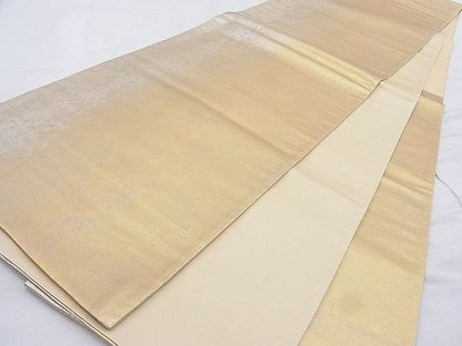 平和屋着物◎六通柄袋帯 霞文 金彩 引箔 逸品 BAAG3285xa