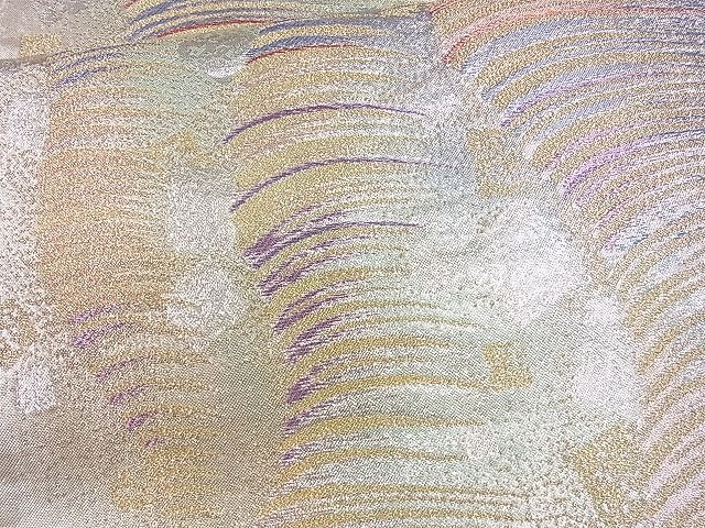 平和屋着物■六通柄袋帯 流水箔散らし 金銀糸 逸品 CAAE4986eg