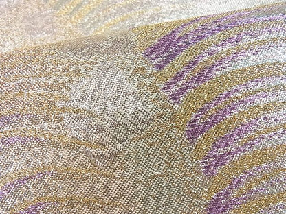 平和屋着物■六通柄袋帯 流水箔散らし 金銀糸 逸品 CAAE4986eg