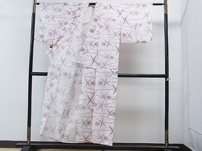 平和屋着物■夏物　小紋　舞花文　CAAE8384yc