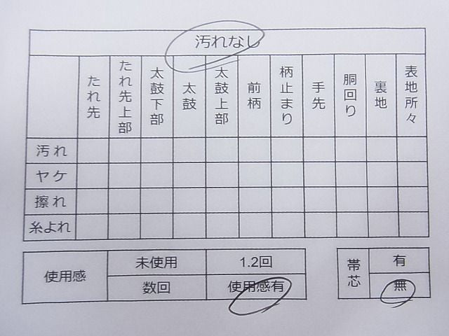 平和屋着物◎六通柄袋帯 短冊流水飛鶴文 金糸 逸品 CAAF8863pn