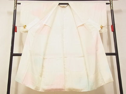平和屋着物■長襦袢　袷　雲　暈し染め　正絹　逸品　AAAH2742Ata