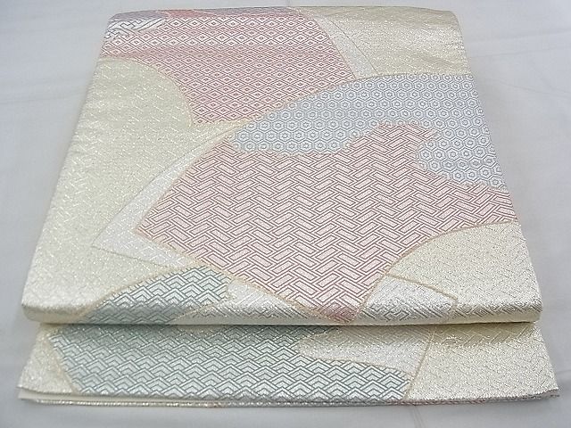 平和屋着物◎佐賀錦 六通柄袋帯 地紙有職文様 二重箔 逸品 BAAF7894ph