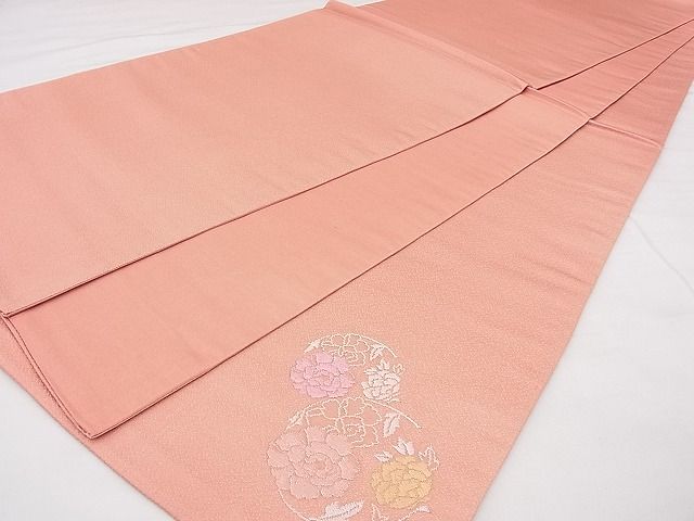 平和屋着物◎太鼓柄袋帯 華刺繍 平安蒔絵 牡丹 金銀糸 逸品 BAAG0029if