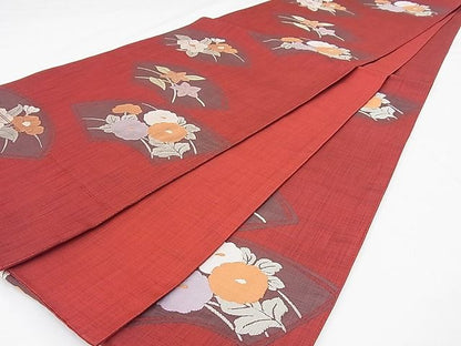 平和屋着物◎六通柄袋帯 琳派地紙花文 逸品 BAAG0056if