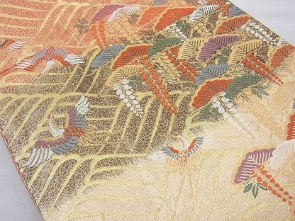 平和屋着物◎佐賀錦 六通柄袋帯 九百唐織 承翔能衣文 金糸 逸品 BAAG1689cm