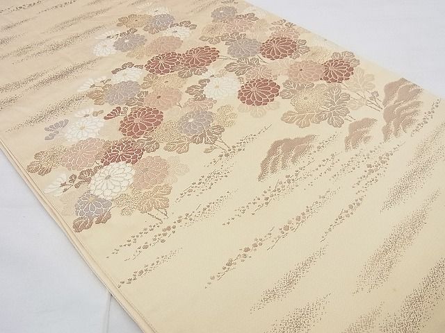 平和屋着物◎六通柄袋帯　菊水文　金糸　逸品　BAAG0062if
