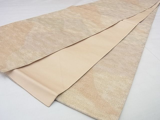平和屋着物◎全通柄袋帯 砂子綴れ 遠山文様 金糸 逸品 BAAG0070if