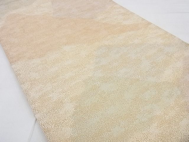 平和屋着物◎全通柄袋帯 砂子綴れ 遠山文様 金糸 逸品 BAAG0070if