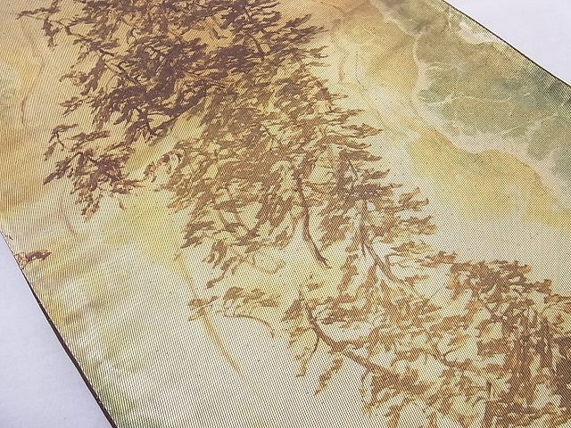 平和屋着物◎西陣 六通柄袋帯 浜松文様 金彩 引箔 逸品 BAAG1796cm