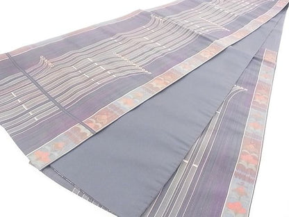平和屋着物◎六通柄袋帯 草花文 逸品 BAAF2173iy