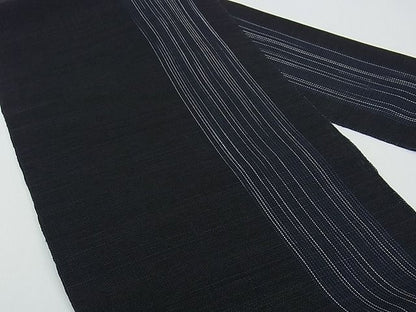 平和屋本店＊極上 夏物 石川県指定無形文化財 能登上布 本麻手織上布 八寸名古屋帯 間道 証紙付き 逸品 未使用 CZAA0477s4