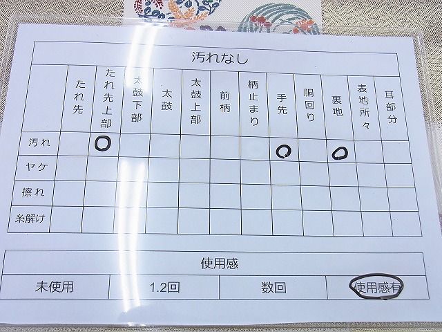 平和屋着物◎六通柄袋帯 唐織 花丸文 金糸 逸品 BAAG0401jm