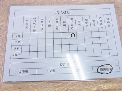 平和屋着物◎六通柄袋帯 青海波 金糸 逸品 BAAG0487jm