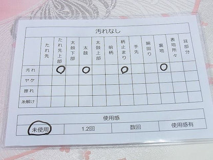 平和屋着物◎六通柄袋帯 唐織 乱菊 銀糸 逸品 未使用 BAAG0536jm