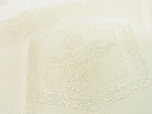 平和屋着物■上質な長襦袢 無双仕立て 人物地紋 西武百貨店扱い 逸品 DAAF3259sf