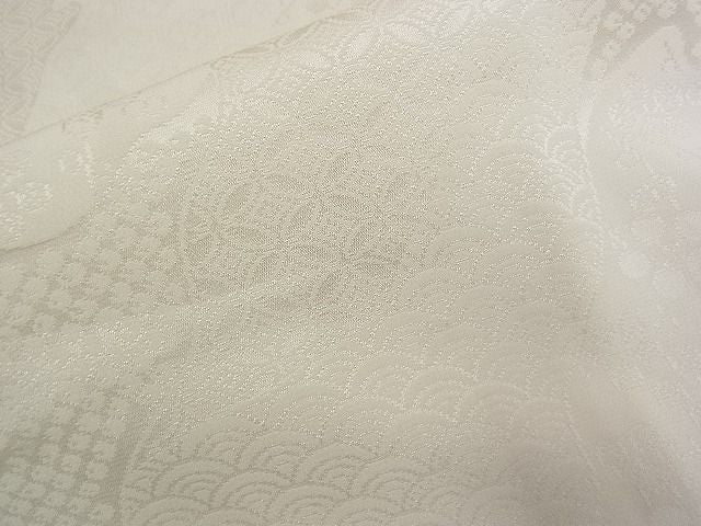 平和屋着物■上質な長襦袢　無双仕立て　吉祥地紋　逸品　DAAE4859jm