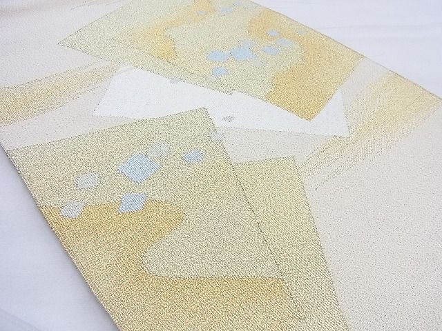 平和屋着物◎太鼓柄袋帯 綴れ 色紙箔散らし文様 金銀糸 逸品 BAAG3326xa