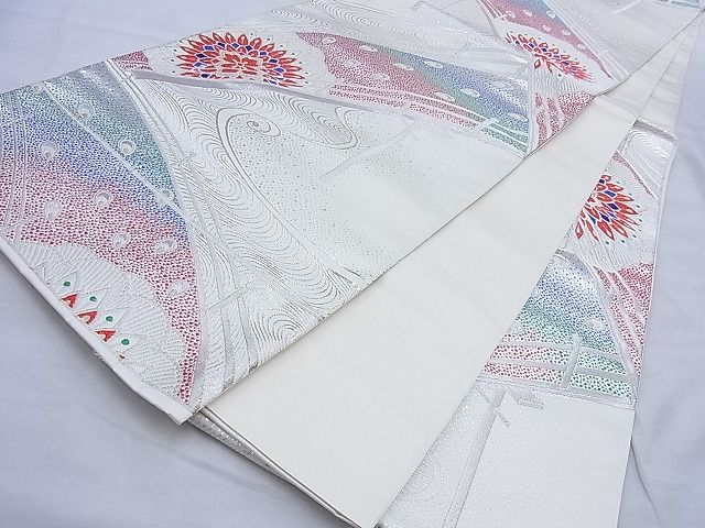 平和屋着物◎六通柄袋帯 正倉院渡橋文 金銀糸 逸品 BAAG3367xa