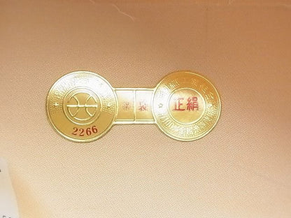 平和屋着物◎西陣 六通柄袋帯 名物裂色紙散らし 金糸 逸品 BAAG4142du