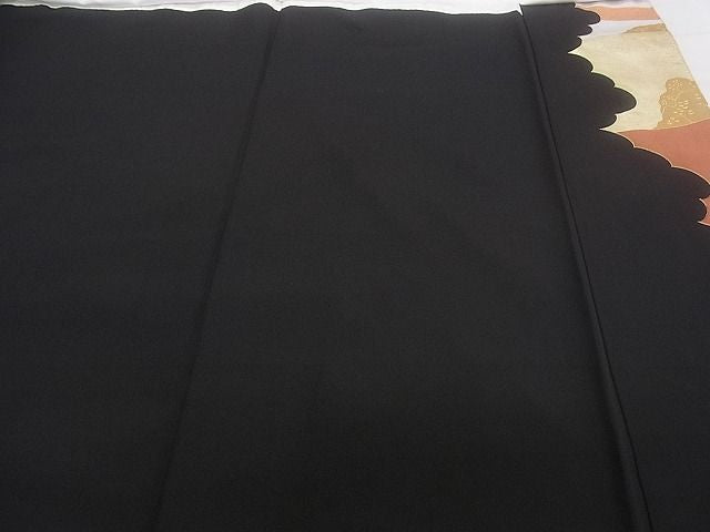 平和屋着物■豪華黒留袖 京名所風景文 金彩 逸品 CAAF5348ev