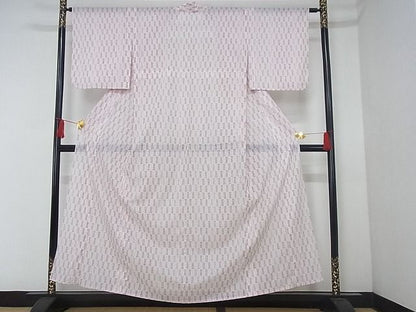 平和屋着物■夏物 小紋 絽 幾何学柄 洗える着物 AAAH8981Acs