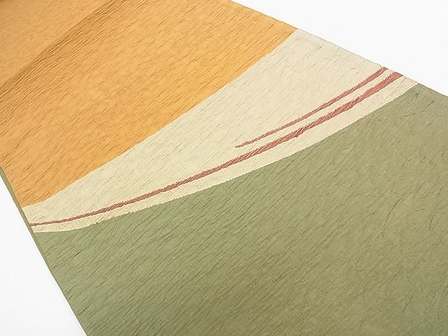 平和屋着物◎六通太鼓柄袋帯 ふくれ織 吉祥文 逸品 CAAE9827yk