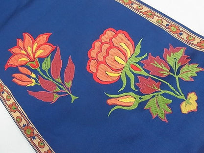 平和屋着物◎六通柄 本袋帯 唐織 枝椿文 逸品 CAAE9833yk
