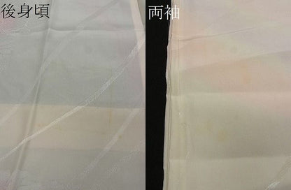平和屋着物■上質な長襦袢 無双仕立て 籬草花地紋 暈し染め 逸品 CAAF4740gh