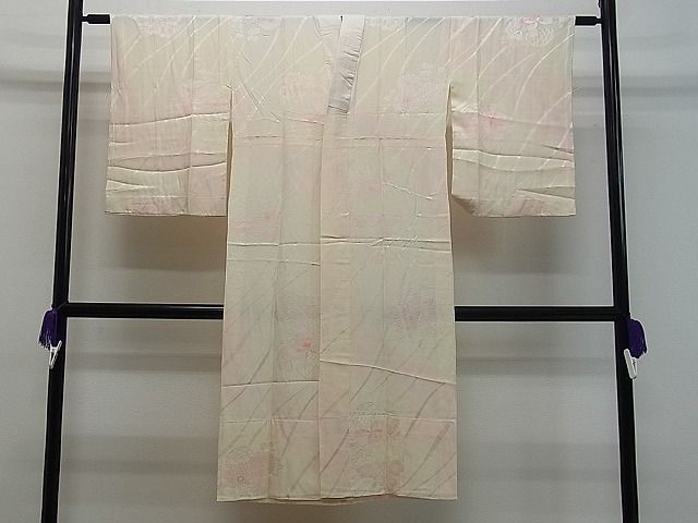 平和屋着物■上質な長襦袢 無双仕立て 籬草花地紋 暈し染め 逸品 CAAF4740gh