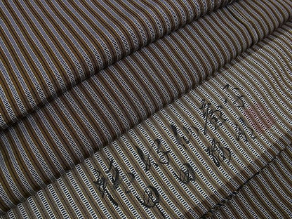 平和屋本店■極上　男性　人間国宝　甲田綏郎　精好仙台平　行燈袴　縞　逸品　未使用　DZAA1427kh4