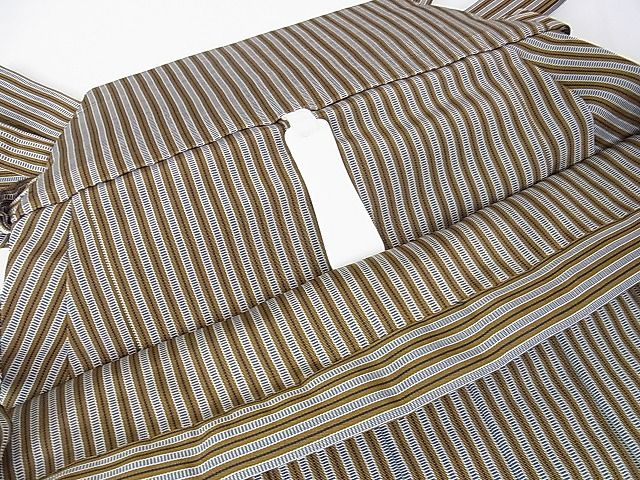平和屋本店■極上　男性　人間国宝　甲田綏郎　精好仙台平　行燈袴　縞　逸品　未使用　DZAA1427kh4