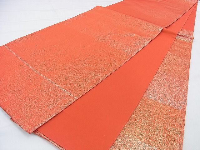 平和屋着物◎六通柄 本袋帯 横段文 金銀糸 逸品 BAAF2077iy