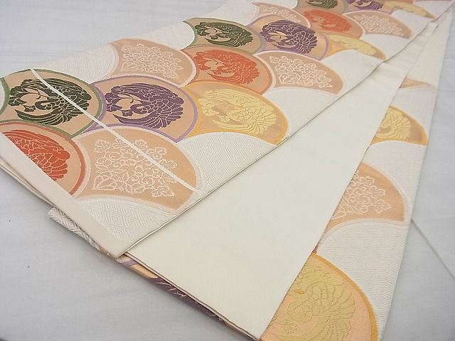 平和屋着物◎六通柄袋帯 唐織 清海鶴 金糸 逸品 BAAF2085iy
