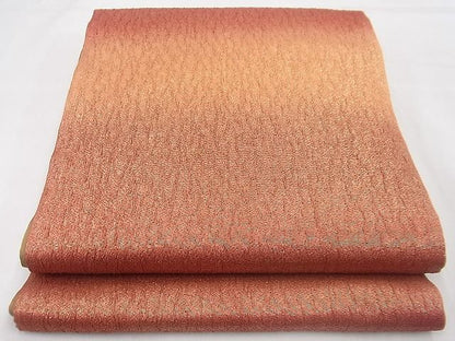 平和屋着物◎全通柄袋帯 ふくれ織 霞文 金糸 逸品 BAAF2106iy
