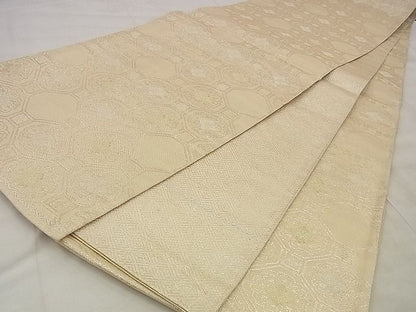 平和屋着物◎佐賀錦　全通柄袋帯　蜀江花文　金銀糸　逸品　BAAF2152iy
