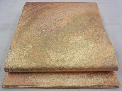 平和屋着物◎佐賀錦 六通柄袋帯 観世 金糸 落款あり 逸品 BAAF2170iy