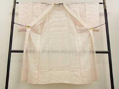 平和屋着物■上質な長襦袢 無双仕立て 雲取り地紋 逸品 DAAG0512cm