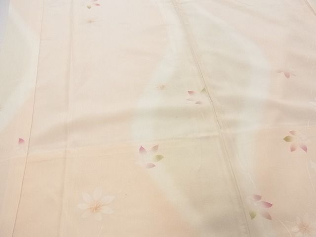 平和屋着物■上質な長襦袢 無双仕立て 舞花紋 暈し染め 逸品 CAAG4413yk