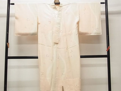 平和屋着物■上質な長襦袢 無双仕立て 舞花紋 暈し染め 逸品 CAAG4413yk