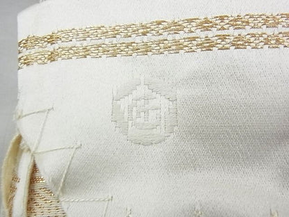 平和屋着物◎佐賀錦 六通柄袋帯 エ霞遠山文 金糸 逸品 BAAF6999ow