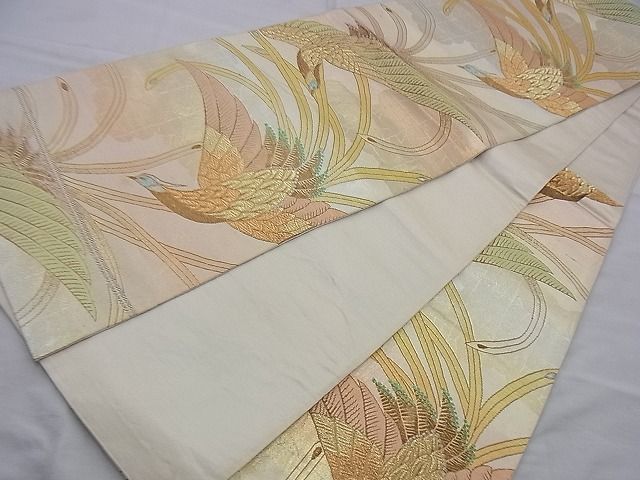 平和屋着物◎六通柄袋帯 鳳凰 金糸 逸品 BAAH0086ow