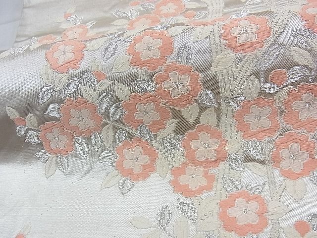 平和屋着物◎六通柄袋帯 唐織 枝花文 金銀糸 逸品 BAAH0120ow