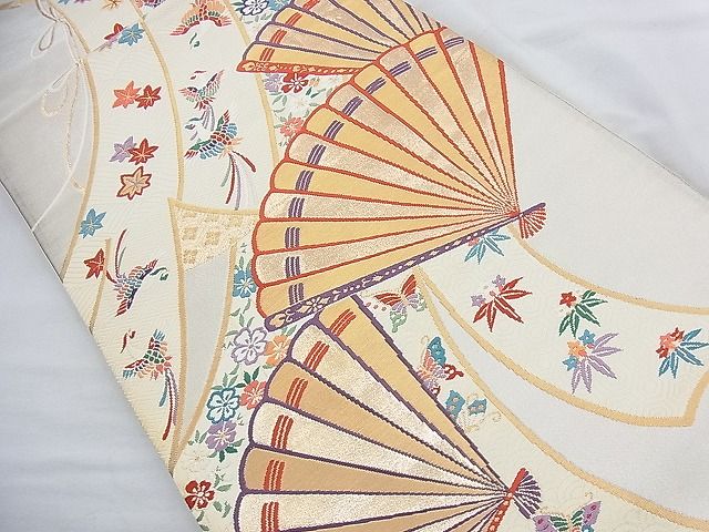 平和屋着物◎六通柄袋帯 唐織 つづれ 新能衣舞錦 金糸 逸品 BAAH0138ow